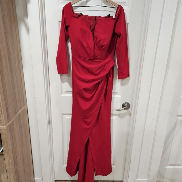 Tadashi Hearn Asymetric Draped Gown - Picture 2 of 7